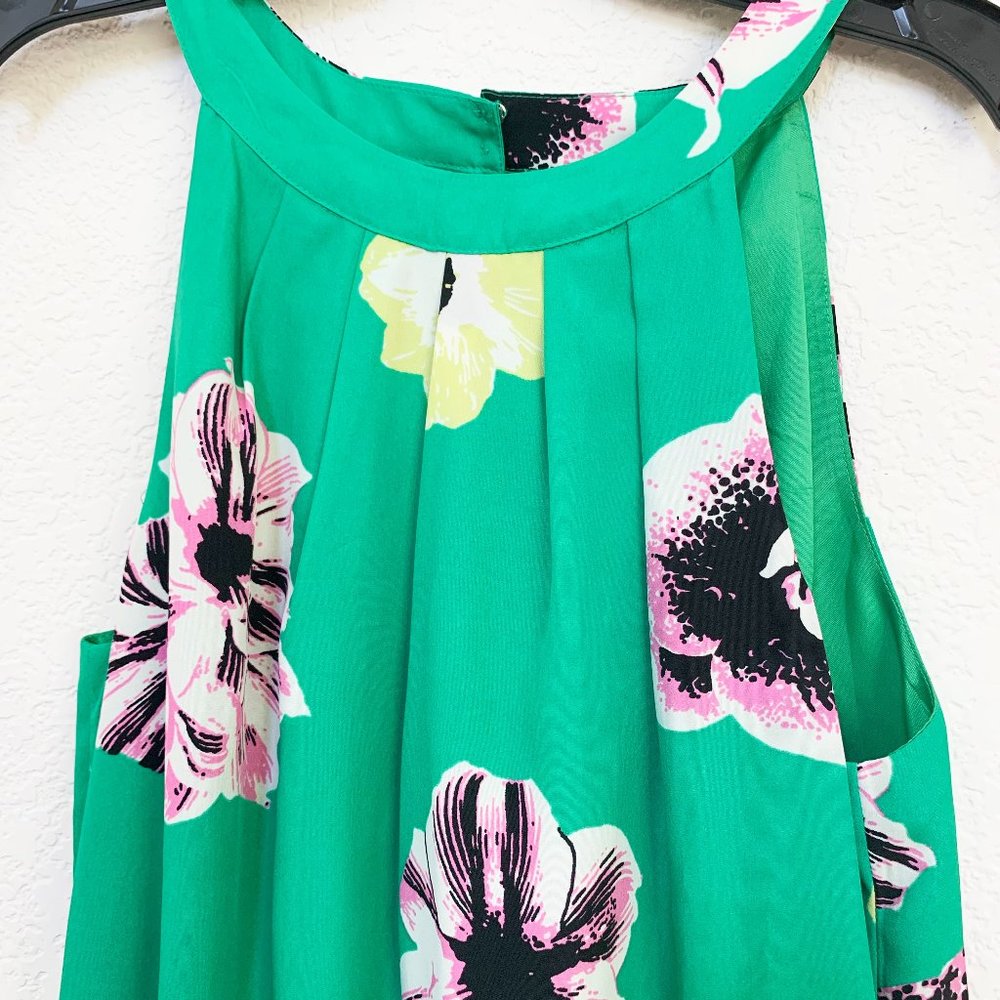 JCREW green floral dress 6